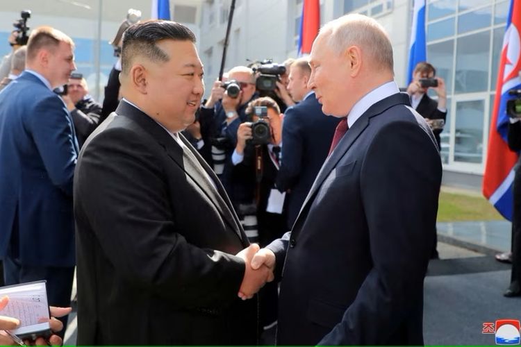 Kim Jong Un Dan Vladimir Putin